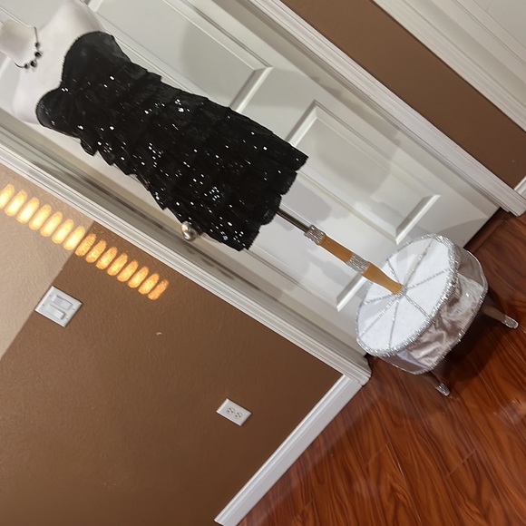 Rachael & Chloe Black Strapless Sequin Mini Dress - Picture 10 of 10